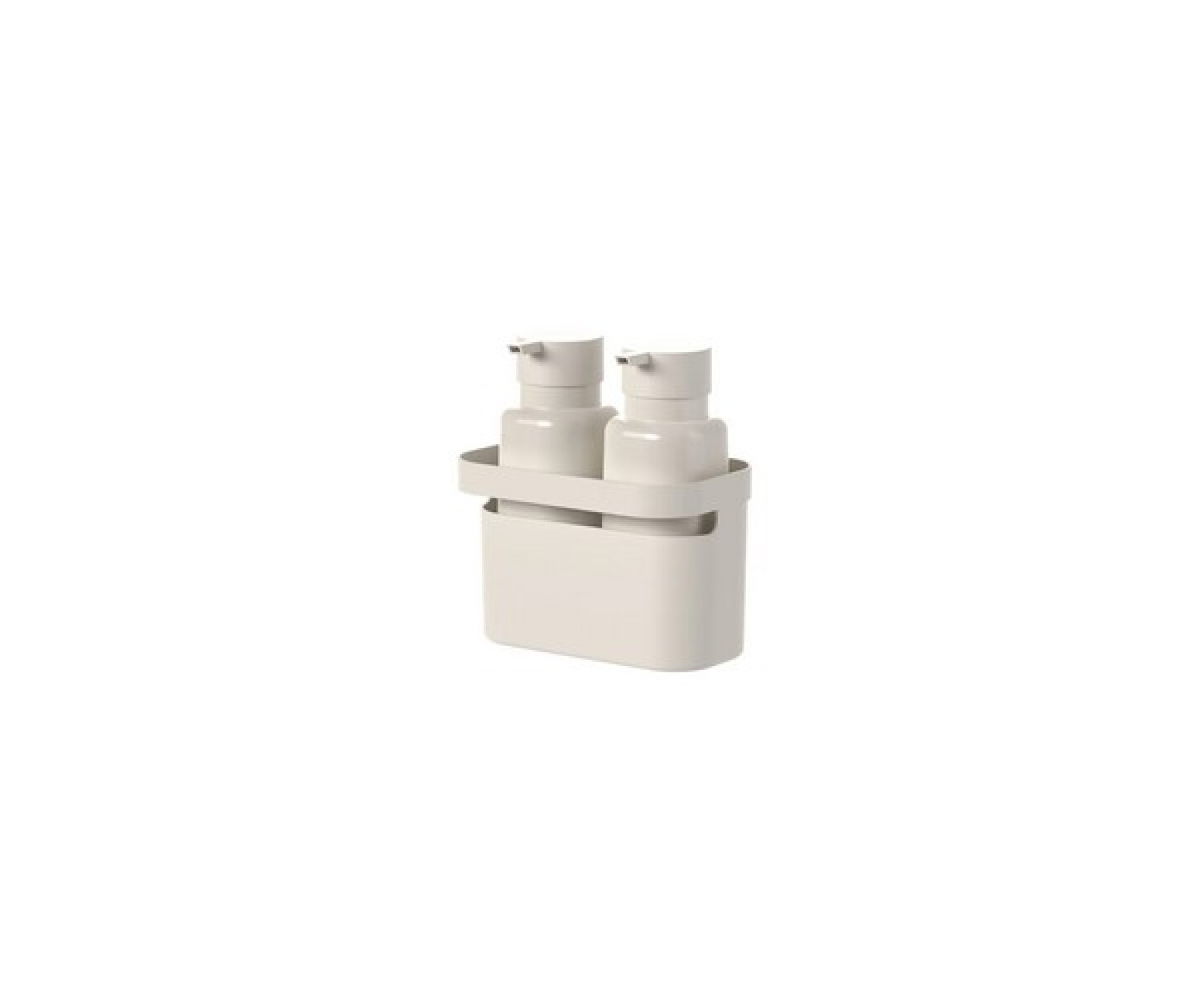 Set de 2 Dispensadores y organizador - Beige 