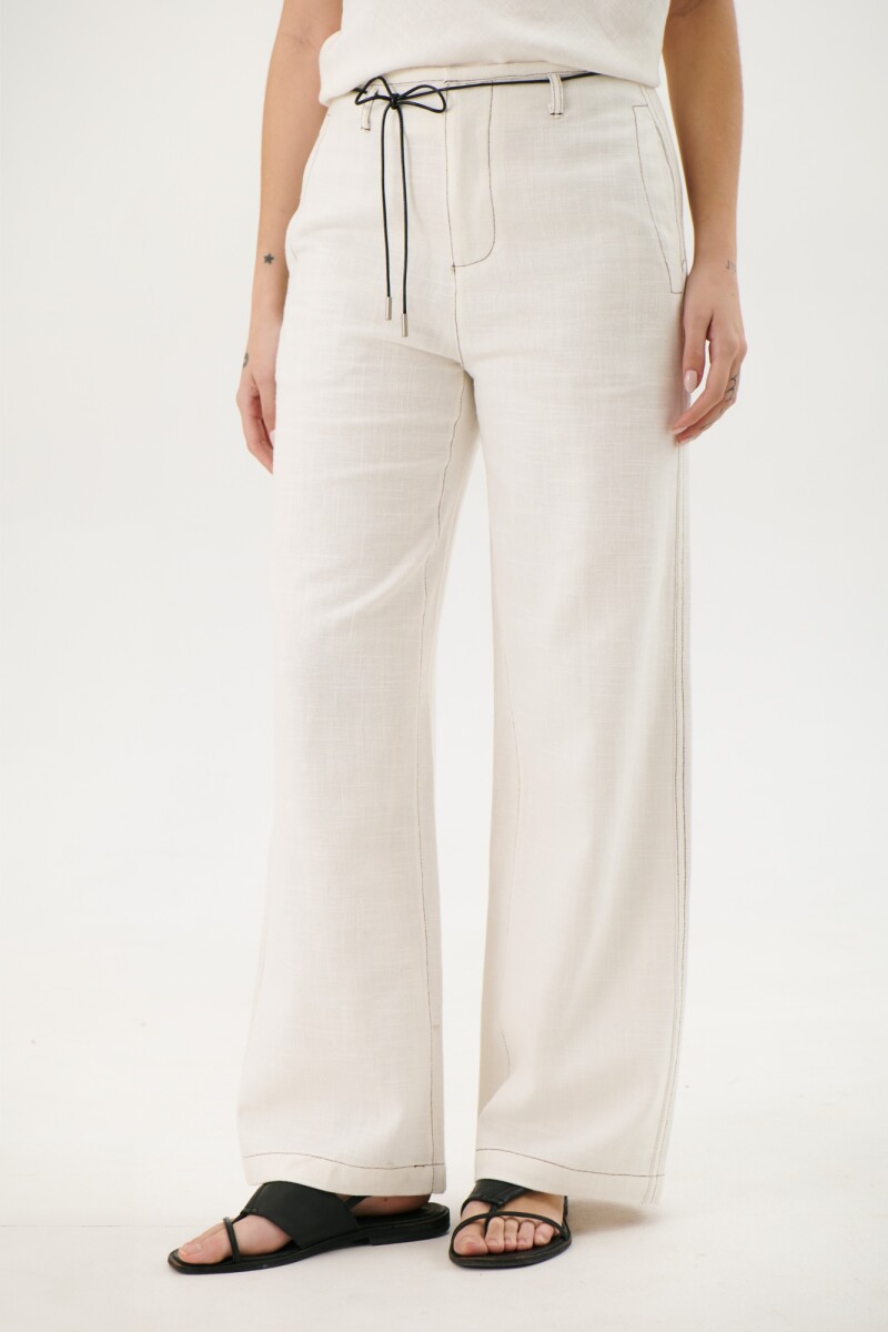 PANTALON LINO ART BLANCO