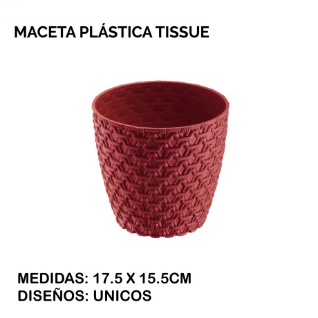 Maceta Plastica Tissue Unica