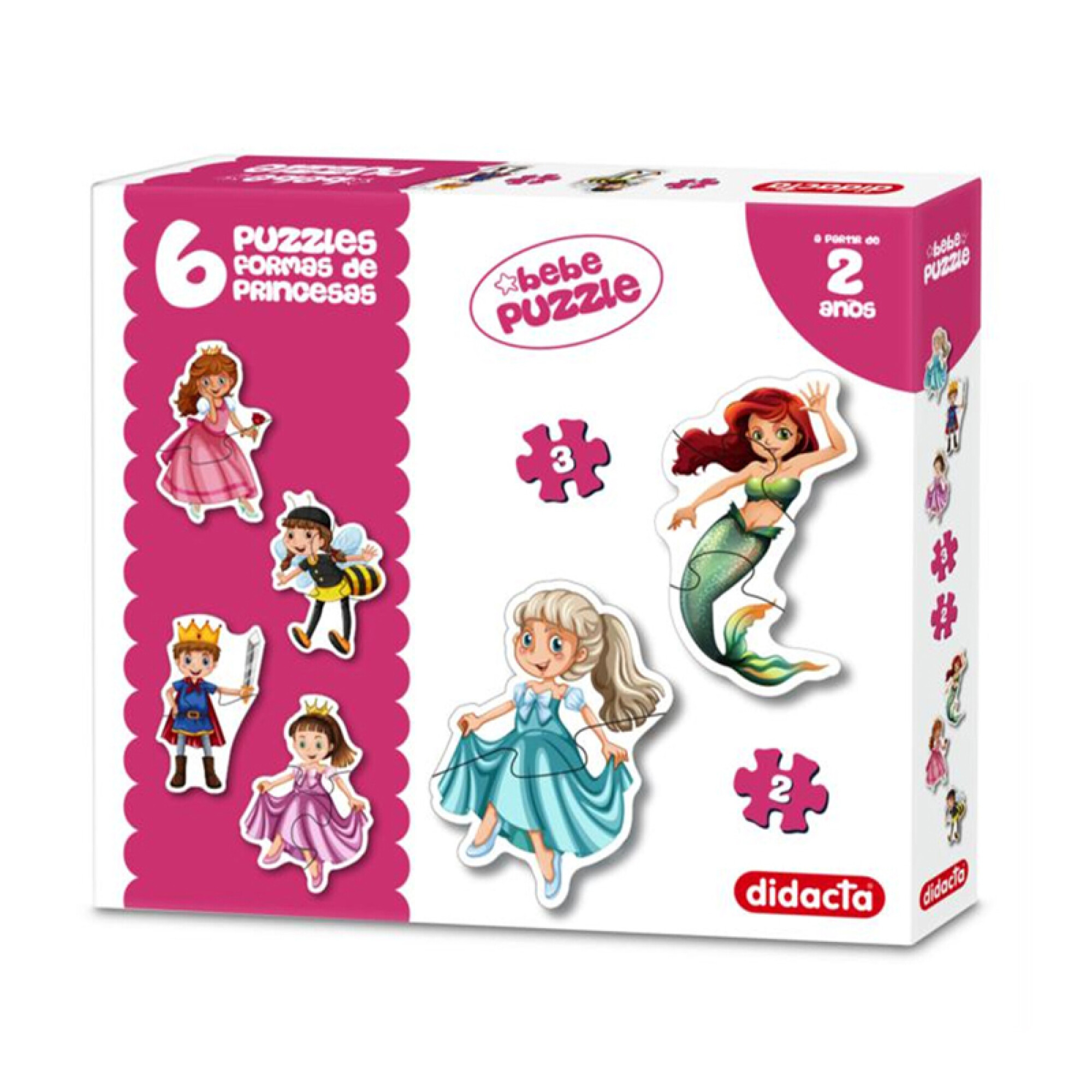 Bebe Puzzle 6 Puzzles Con Formas - Princesas — Que Regalo