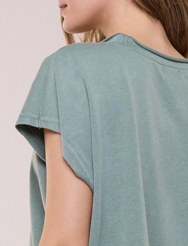 Remera De Algodón Dolman VERDE