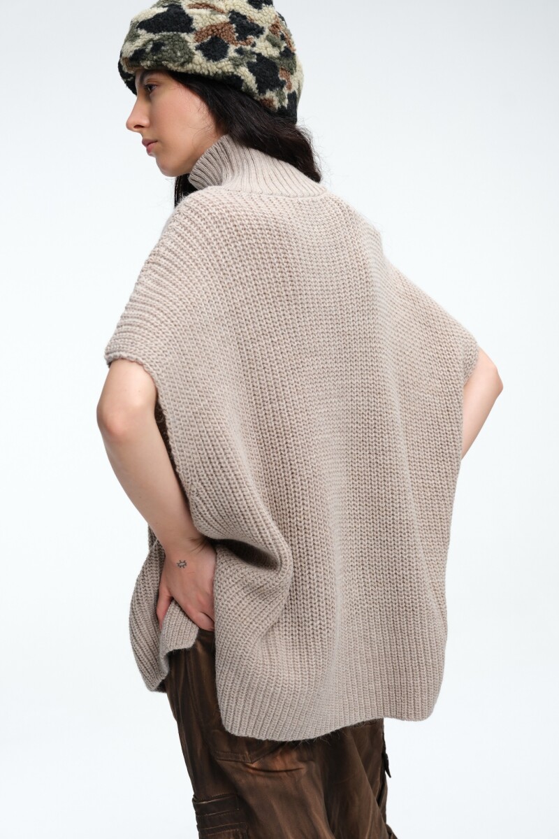 CHALECO PONCHO Camel