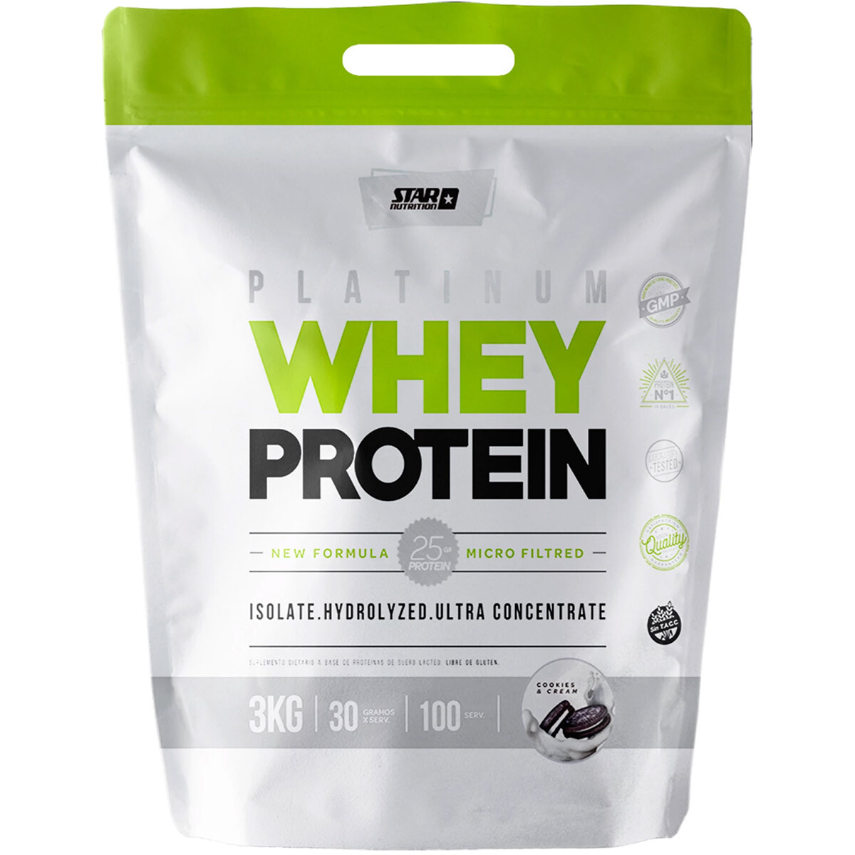 Star Nutrition Whey Protein Isolate 3Kg Proteína - Cookiesycream 
