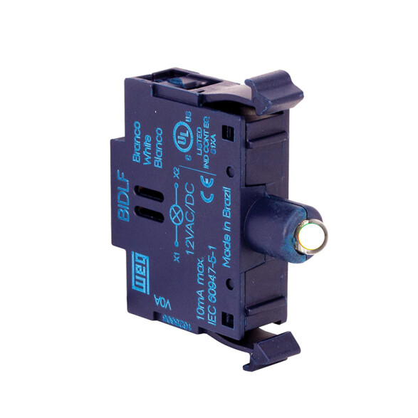 Block contacto led 24VAC-DC blanco, CSW-BIDLF-0E26 WE5830X