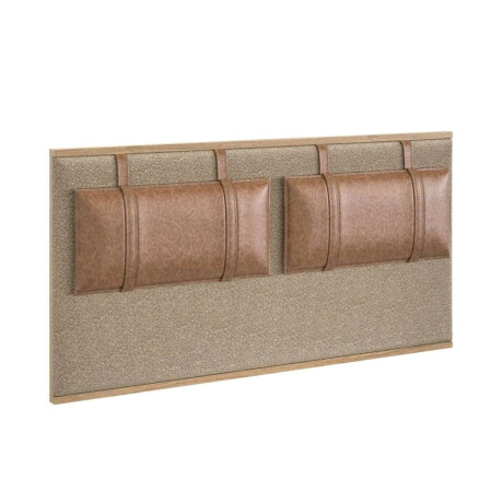 Almohadones X2 Para Respaldo Cama Moderna Brown Leather