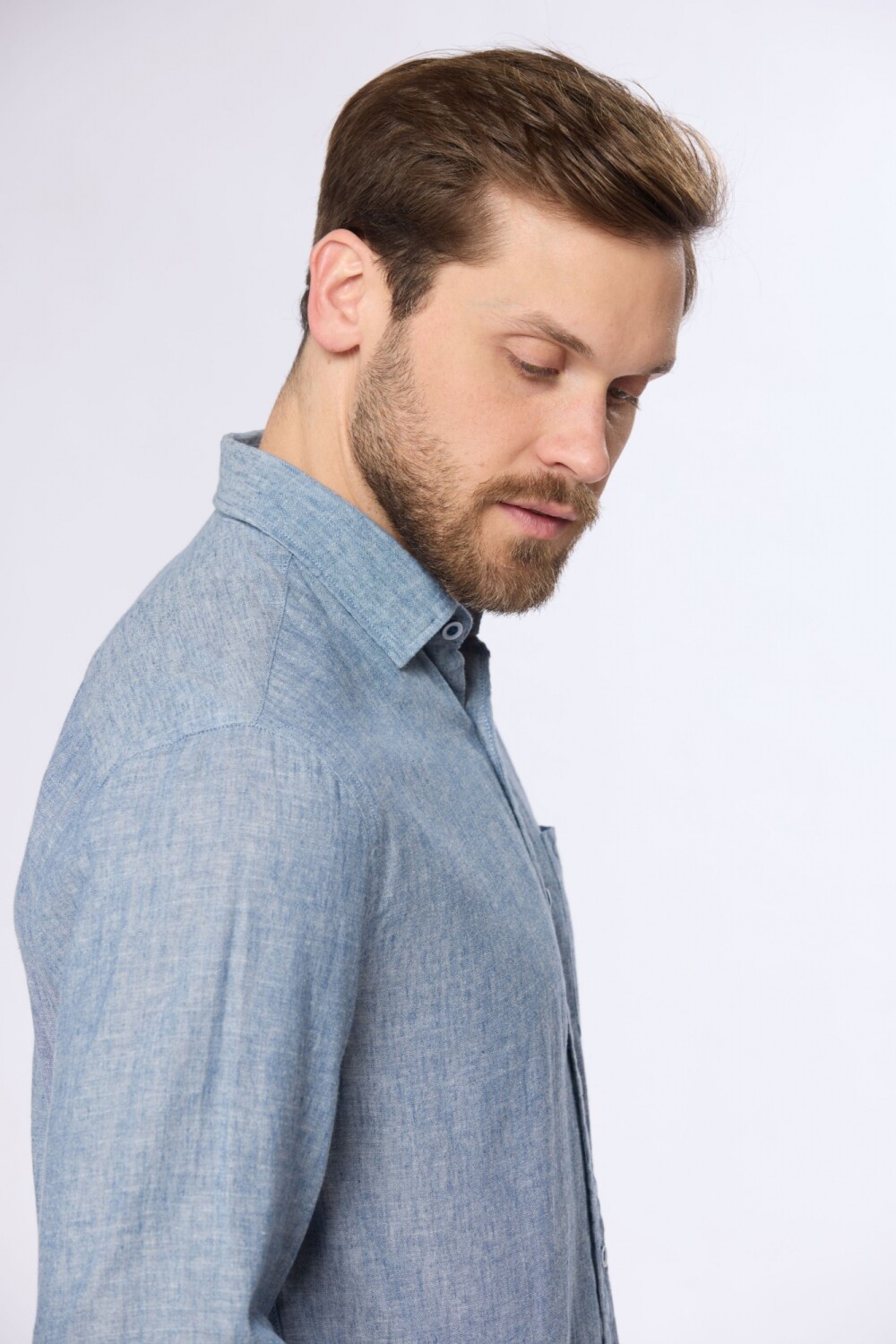 CAMISA DE LINO Denim