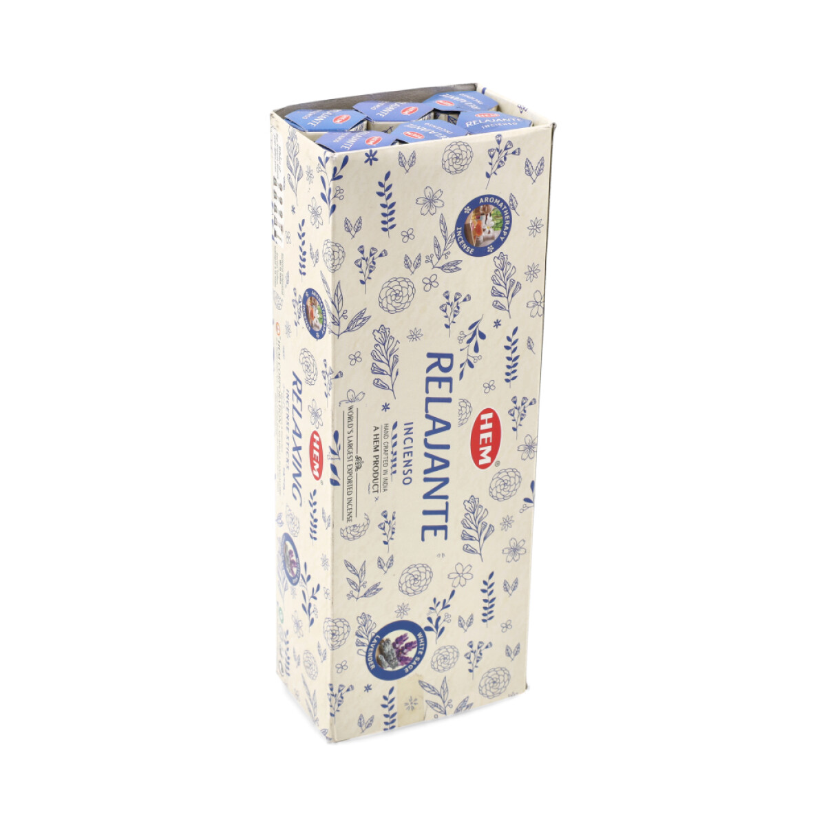 INCIENSO HEM CAJA HEXAGONAL X6 - Aromaterapia Relax 