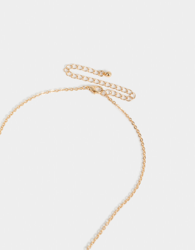 Bijouterie Set Con corazón Set De Collar Y Aros Pasantes Corazones - Dorado