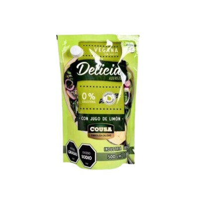 Mayonesa Vegana Con Jugo De Limón Delicia 500g Mayonesa Delicia Vegana 500g