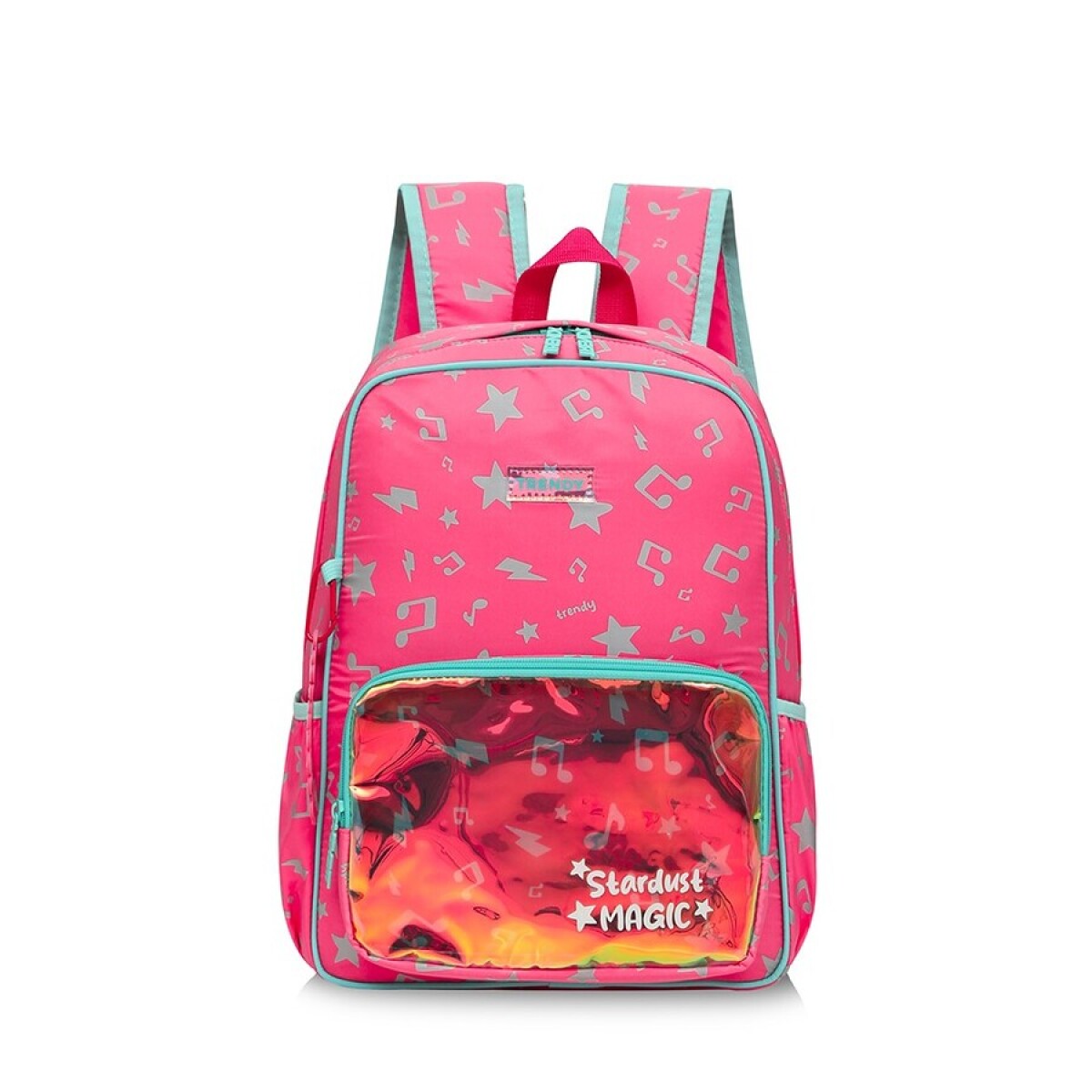 Mochila Trendy Music Con Bolsillo - ROSA 