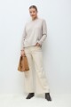Sweater Porto de cashmere beige melange