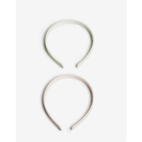 Set De Vinchas De Acrílico Combinacion Bicolor