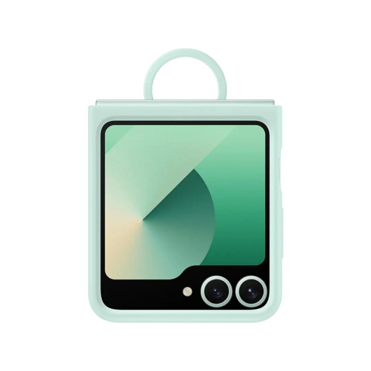 Funda Samsung Silicone Case con Anillo para Galaxy Z Flip6 Green