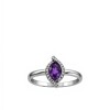 Anillo Almendra Amatista y Zirconia . Plata 925 - AN4748 sinpiedra