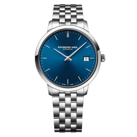 Reloj Raymond Weil Toccata con brazalete de acero y esfera azul Reloj Raymond Weil Toccata con brazalete de acero y esfera azul