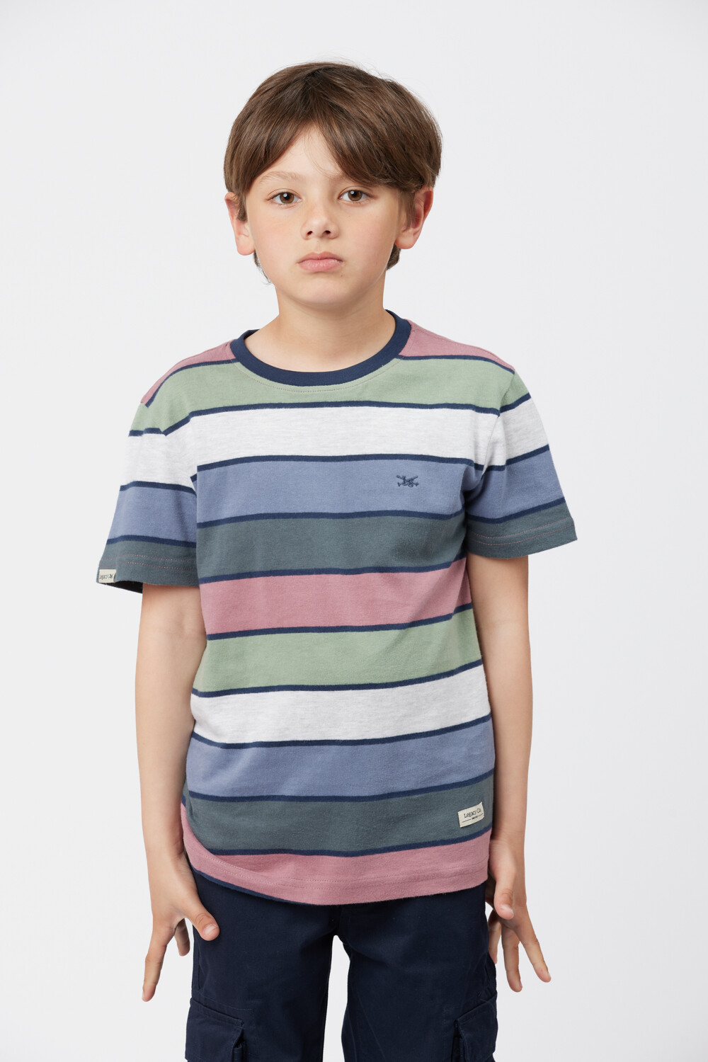 REMERA RAYADA Verde