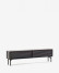 Mueble TV Lenon 200 x 57 cm de madera maciza y chapa de roble negro