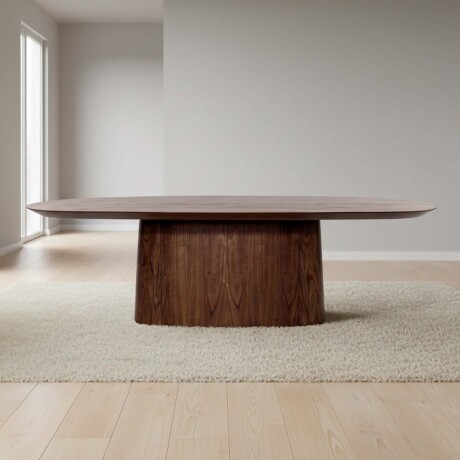 MESA DE COMEDOR MDF-Y-MADERA MARRON DONATELLA