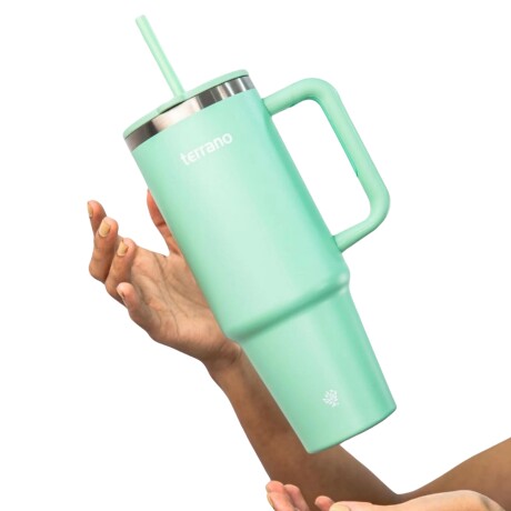 Vaso Spotie Cup Terrano Acero Inoxidable VERDE-AGUA