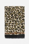 Pashmina animal print reborde animal print