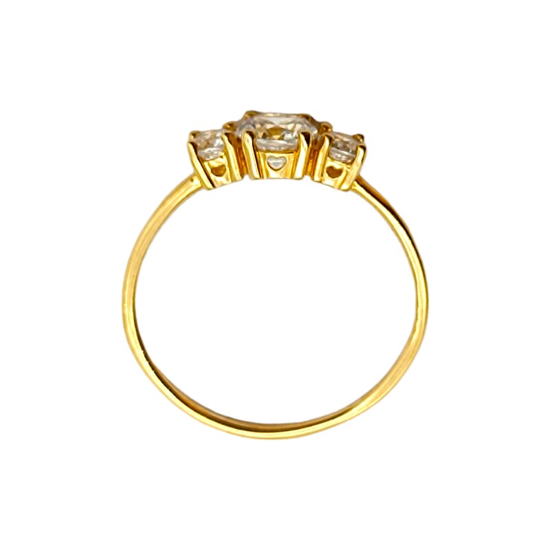 Anillo Trilogy-Oro bajo-Piedra Zirconia-AN8054 conpiedra