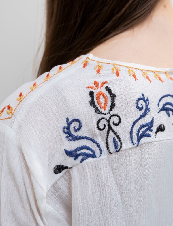 Blusa Bordado BLANCO/MULTI