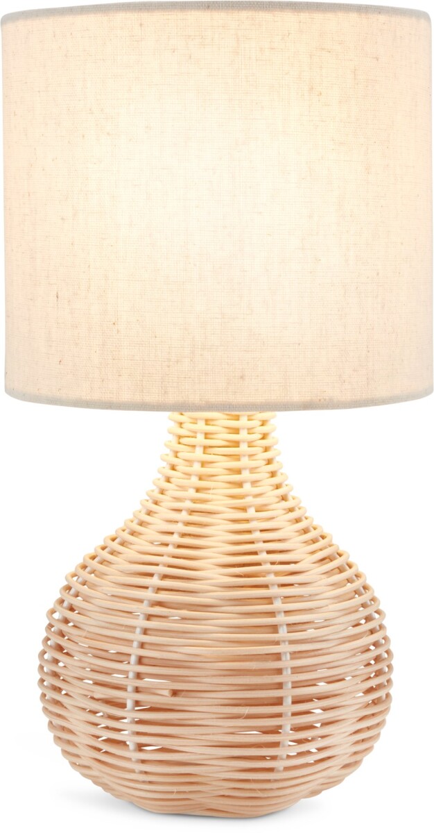 Lámpara mesa HELMER Ø17xA32cm natural 