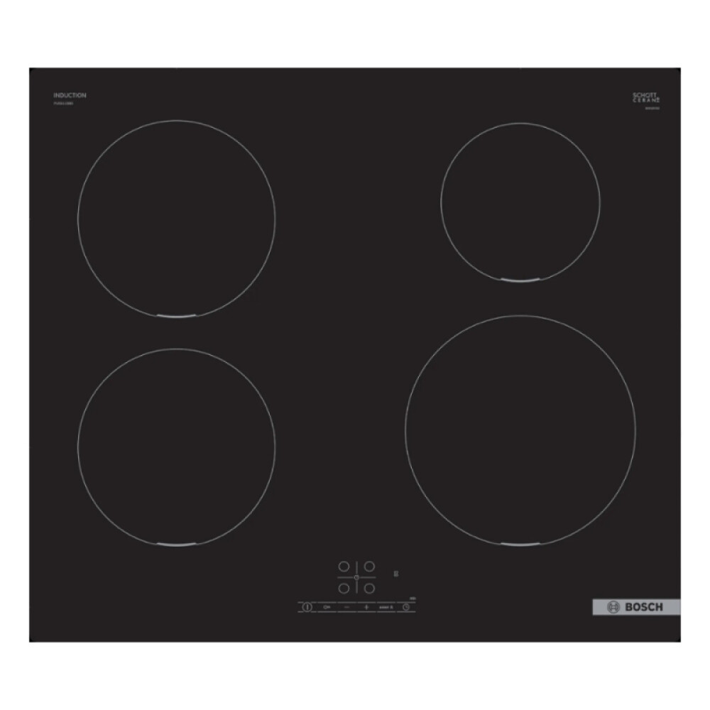 Anafe De Induccion 60cm 4 Zonas Bosch PUE611BB5E negro