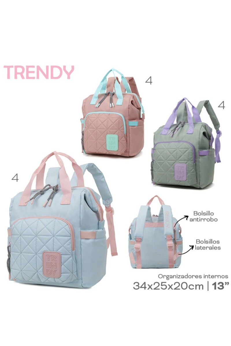 Mochila trendy pastel Rosa