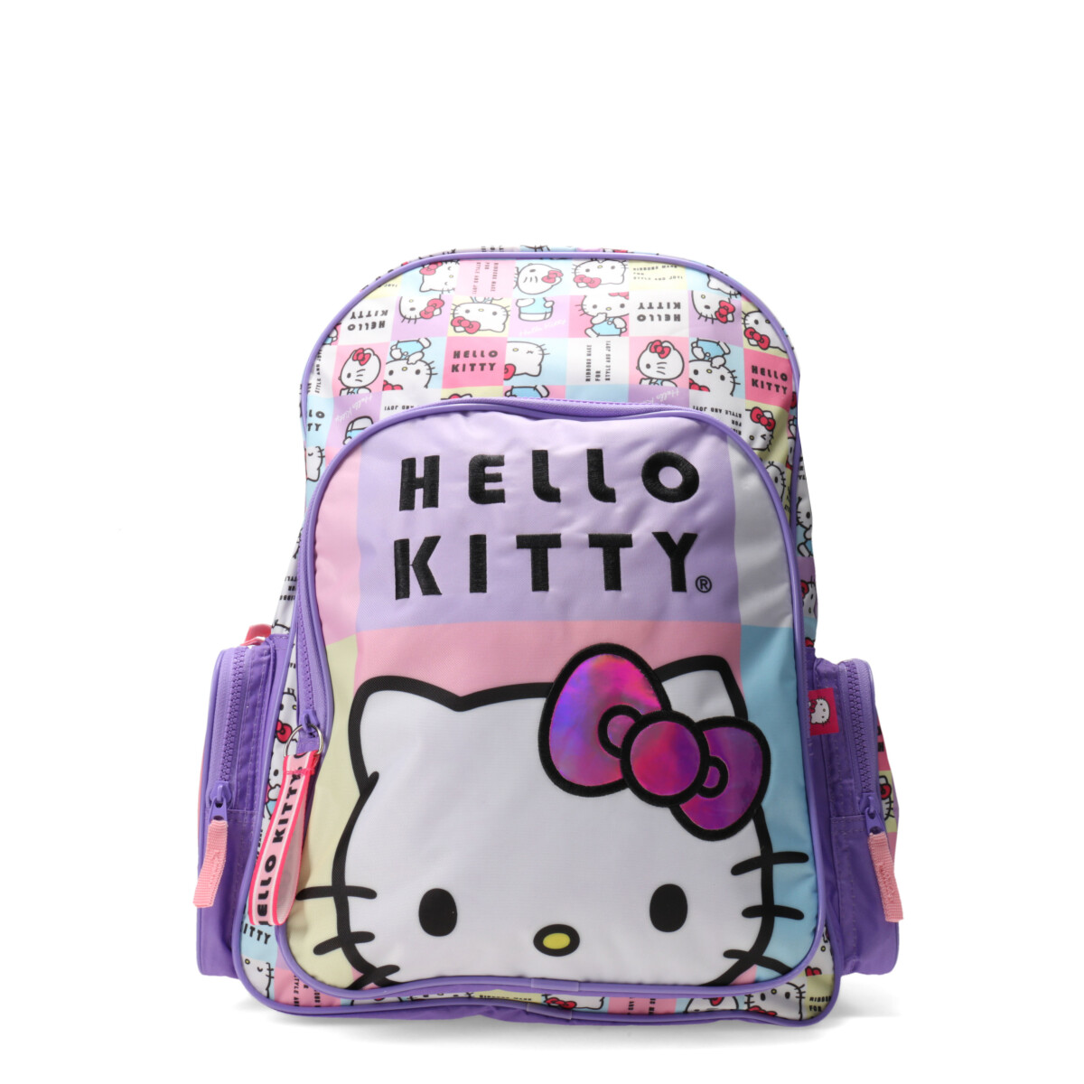 Mochila Hello Kitty 18" - Lila- Rosado - Blanco 