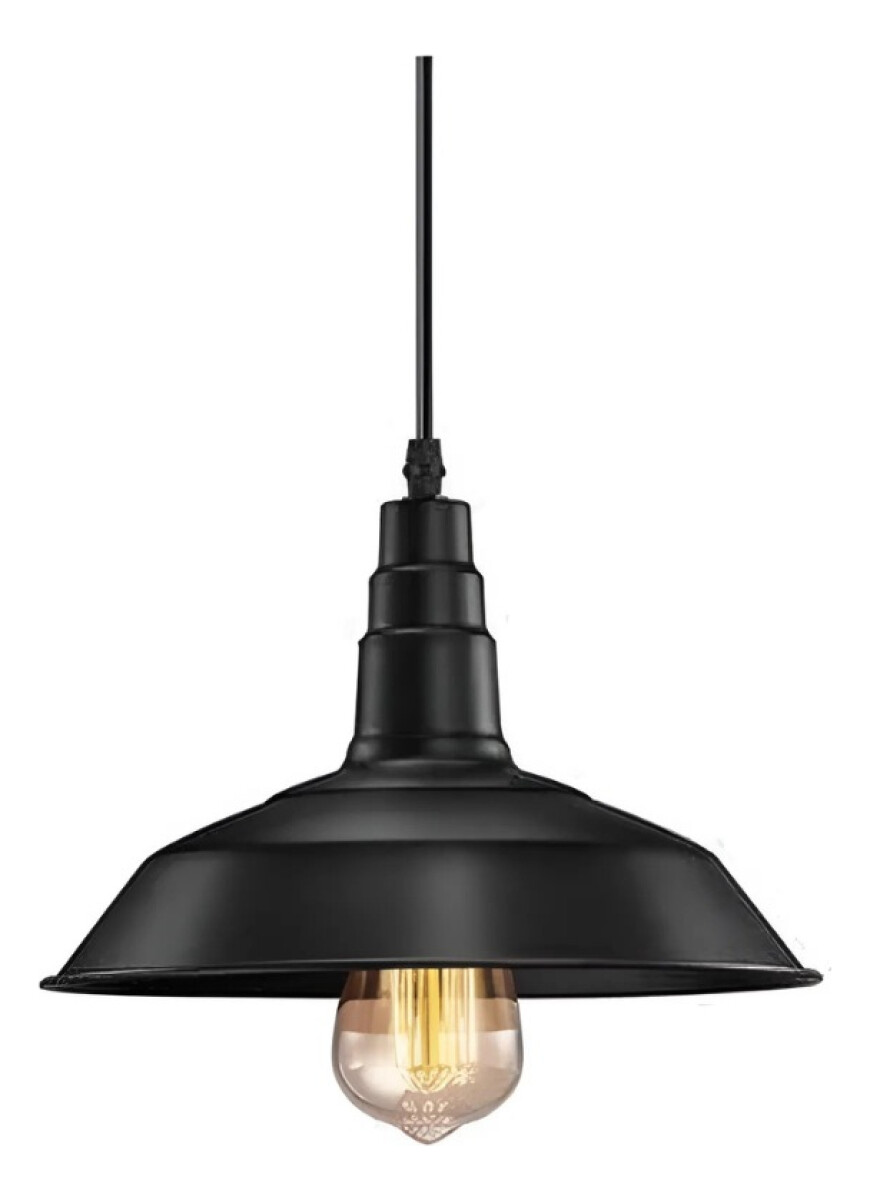 Lampara Colgante De Techo Vintage - Negro 
