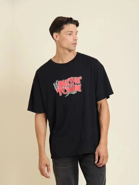 T-SHIRT RUSTY FUNGI NEGRO