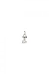 CHARM DE ALEACION DE METALES BAÑADO EN PLATA DE LEY CON FORMA DE LETRA I CON ARGOLLA Charm