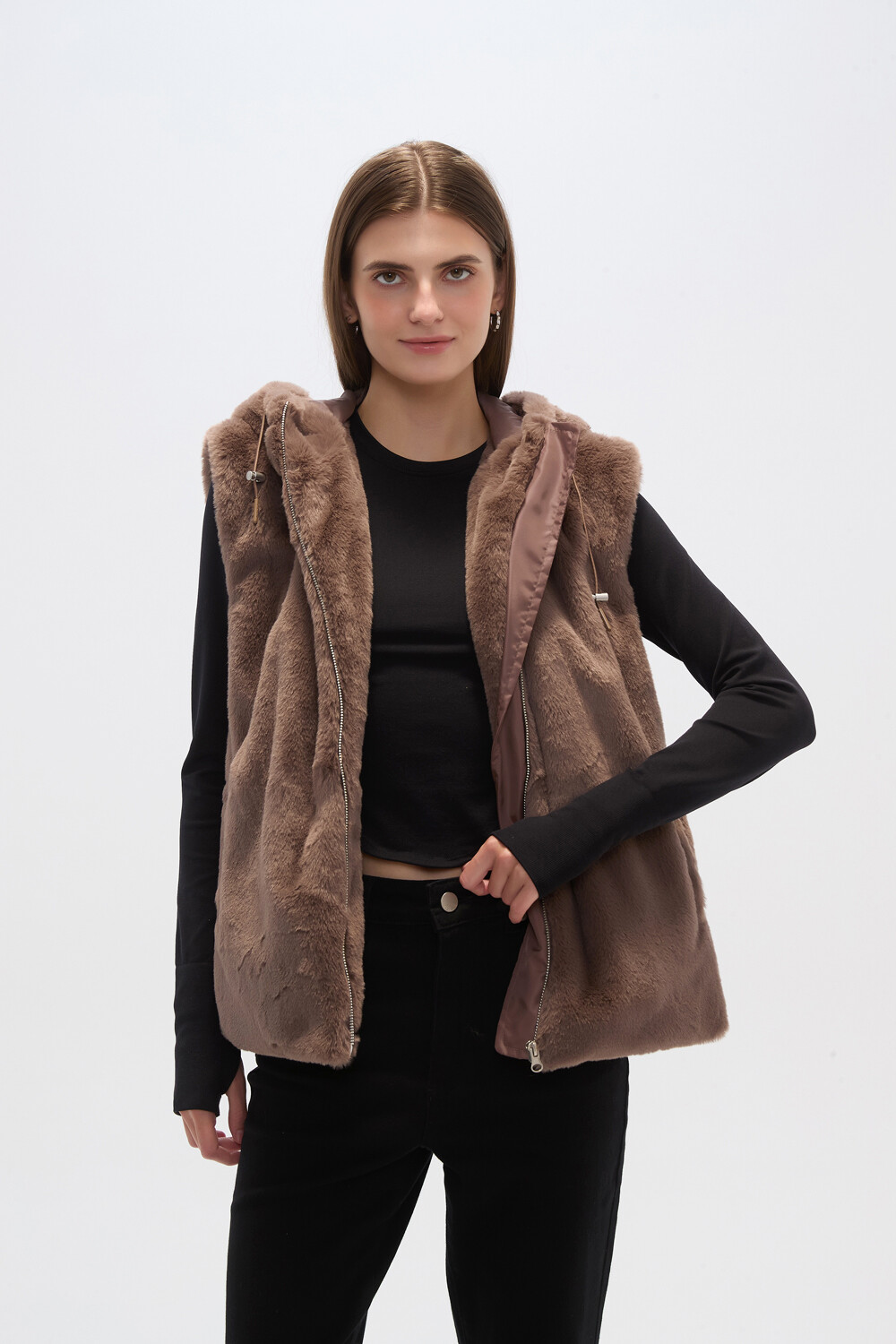 Chaleco Chery Taupe / Mink / Vison