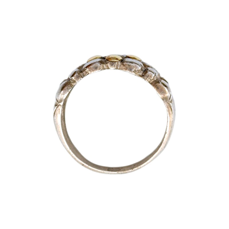 Anillo Bubble-Plata y Oro-Sin Piedra-AN5573 sinpiedra