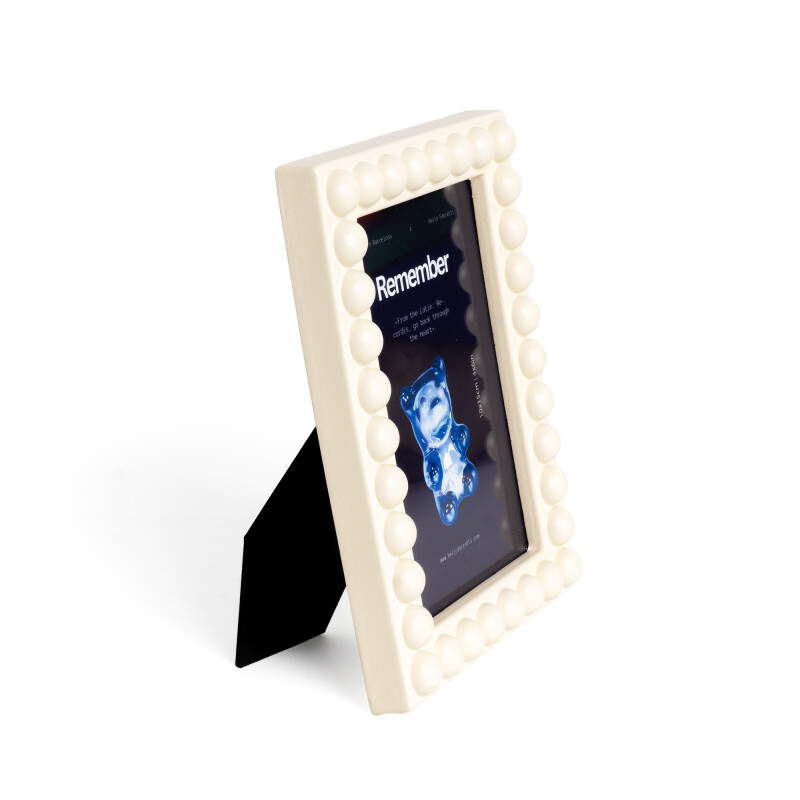 HFMREC Portaretratos Rectangular Burbujas Helio Ferreti - Beige