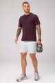 Polo Manga Corta Fit The Training Day Tee Hombre Oxblood