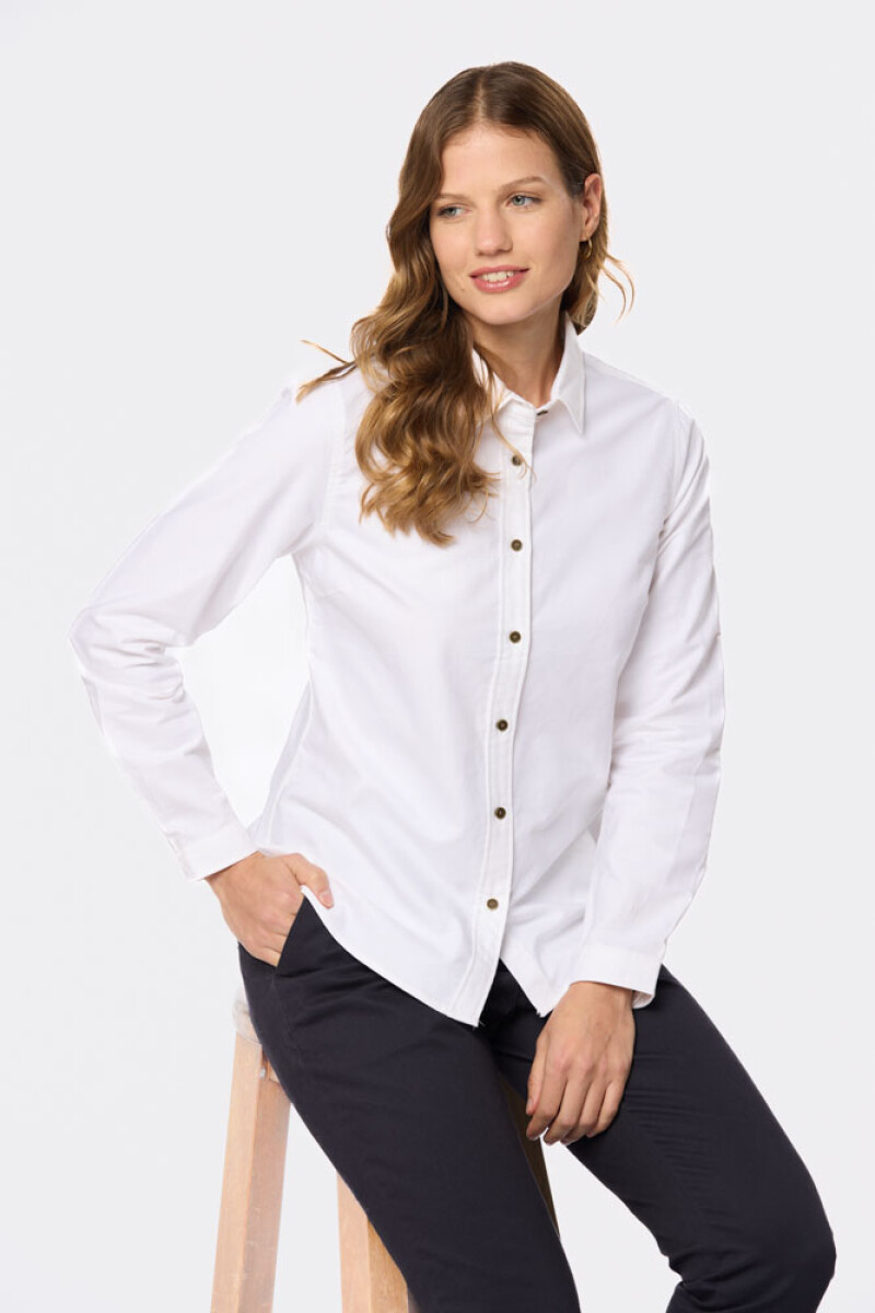 CAMISA OXFORD LISA - Blanco 