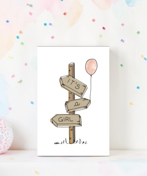 Tarjeta 10x15 baby shower DISEÑO 5
