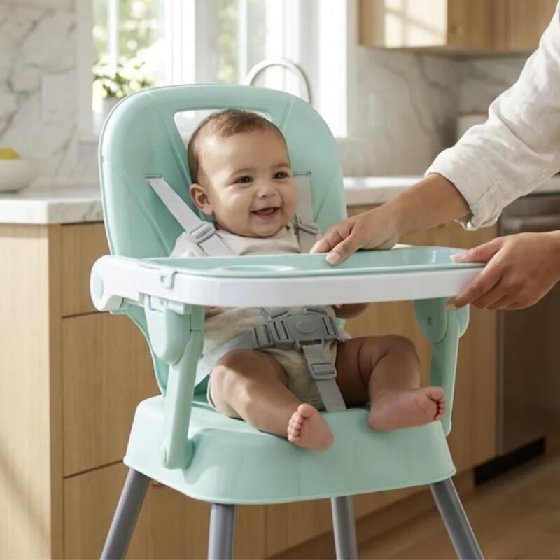 Silla de bebé multiuso, practica y cómoda 3 en 1 Verde