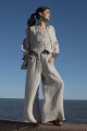 PANTALON LINO SET BEIGE