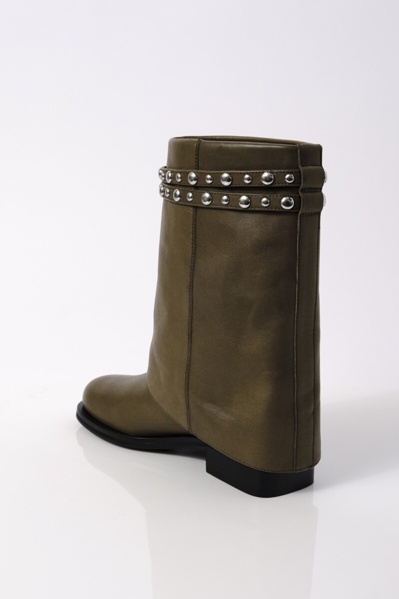 BOTA LARGA SCORPIO STUDDED Verde