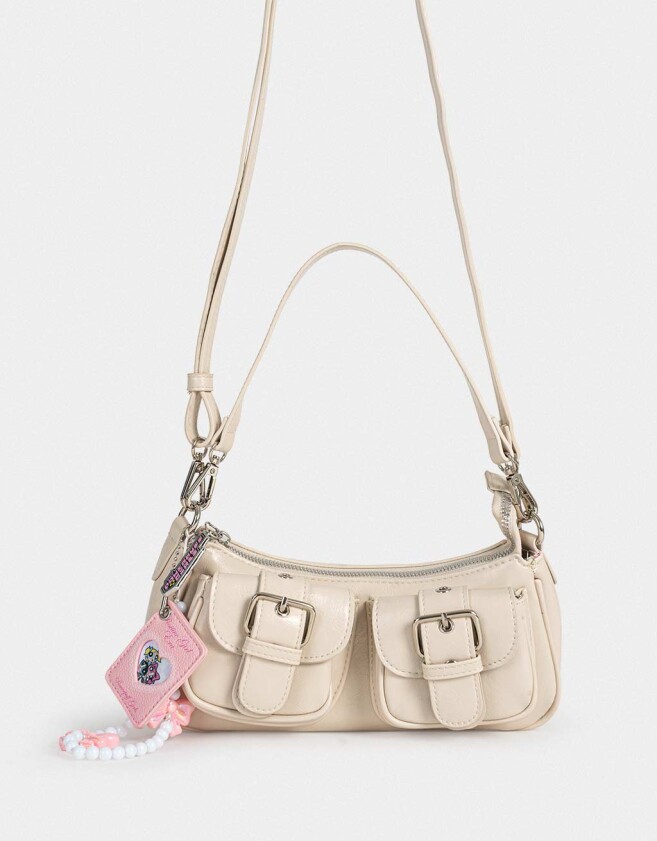 Bandoleras Licencias Bandolera Multipocket Chicas Superpoderosas - Blanco Crudo