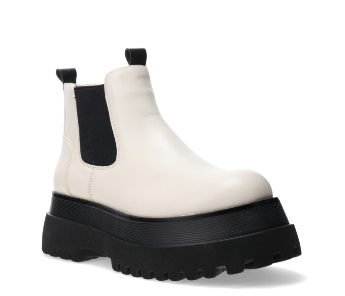 Botas de Mujer Miss Carol VEXY chelsea Blanco Hueso