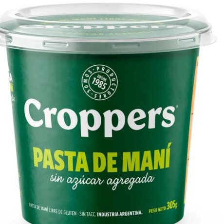NAT-PASTA DE MANI NATURAL CROPPERS 310GD S/GLUTEN NAT-PASTA DE MANI NATURAL CROPPERS 310GD S/GLUTEN