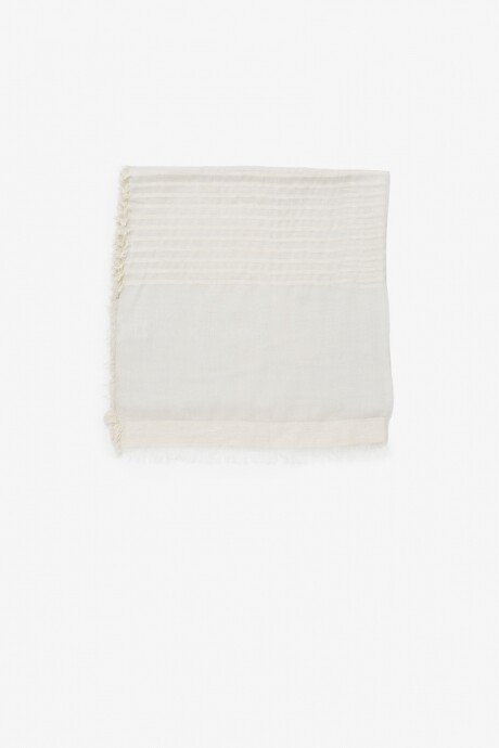 Pashmina a rayas beige