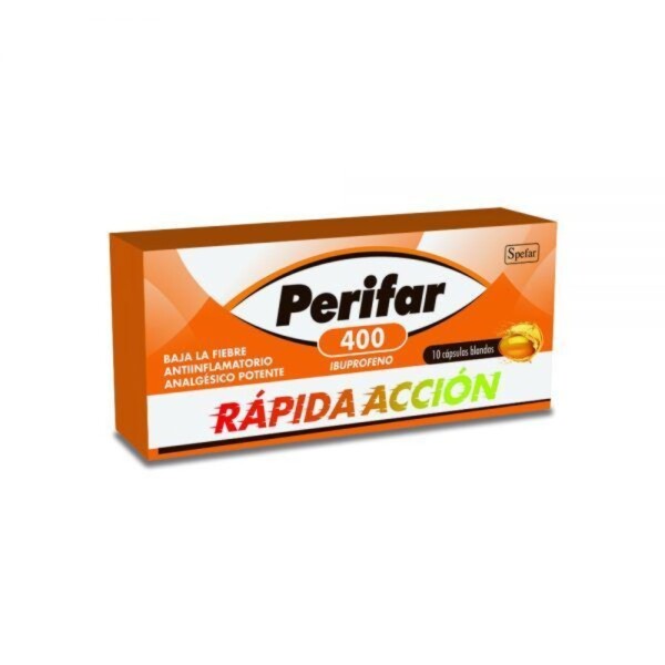 Perifar 400 x 10 cápsulas blandas Perifar 400 x 10 cápsulas blandas
