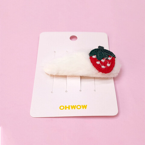 Broche pinza para el cabello diseño fresa Broche Pinza Para El Cabello Diseño Fresa