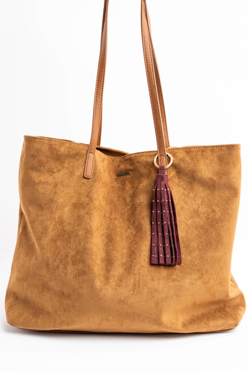 Travel Bag Gamuza Vegana Camel