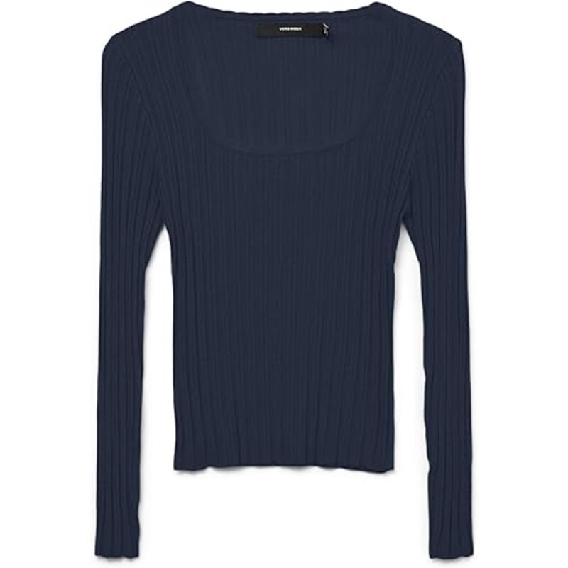 VMCECILIE LS U-NECK PULLOVER GA Navy Blazer